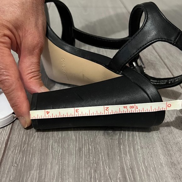 Strappy Black Chunk Heel - Picture 7 of 7